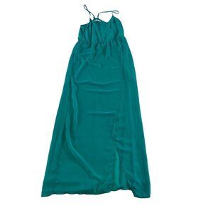 Zara Trafaluc Green Partially Lined Maxi Dress - Small
